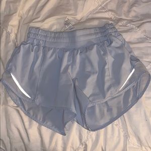 light blue lululemon shorts